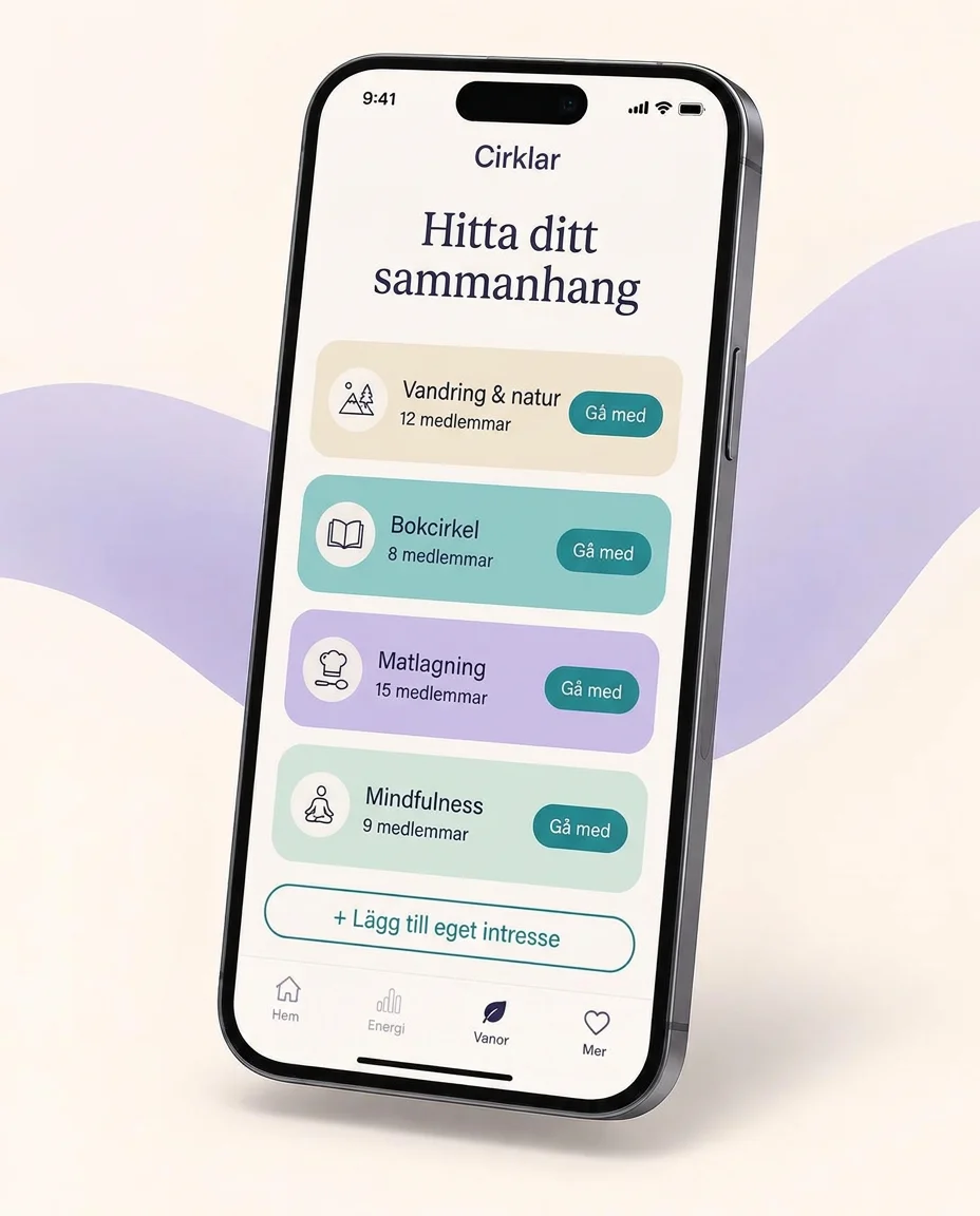 Mobil som visar cirklar i Aivelyn