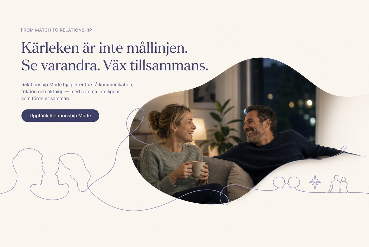 Kärleken är inte mållinjen. Relationship Mode hjälper par att se varandra och växa tillsammans.